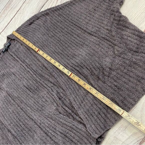 Barefoot Dreams CozyChic Lite Ribbed Shrug Cardi In Purple Size 1X - Picture 5 of 8